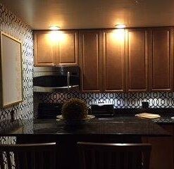 NuWallpaper NU1648 Navy Grand Trellis Peel & Stick Wallpaper, Blue 49 41MYWeerzPL