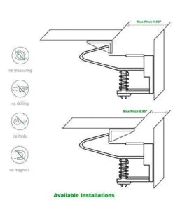 12 Pack Cabinet Locks Child Safety Latches - Vmaisi Baby Proofing Cabinets Drawer Lock with Adhesive Easy Installation - No Drilling or Extra Screws (White) Standard 12.0 27 41MiYYQ4OeL