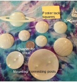 4M Glow In The Dark 3D Solar System - STEM Science Planets Starry Night, Wall Stickers Room Décor 9 41Ml3F3IH6L