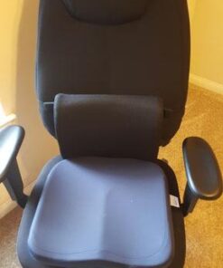 Everlasting Comfort The Original Lumbar Support Pillow - Improves Posture, Promotes Back Pain Relief - Superior Office Chair Back Support for Gaming and Desk Chairs - Lumbar Pillow for Car, Couch Black 30 41MqvkaEf5L