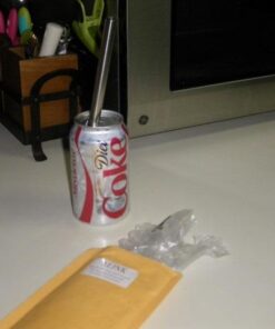 ALINK Reusable Boba Straws with Case and Cleaning Brush, 4-Pack Extra Wide Stainless Steel Metal Bubble Tea Straw for Smoothie, Shakes, Tapioca Pearl, 12 mm x 9 inch Silver 37 41NC0m0188L