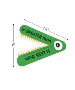 Really Good Stuff Magnetic Greater Than or Less Than Demonstration Manipulative - 1 Gator- Grades K-3, Ages 5-8 | Math Classroom & Homeschool Supplies, Counting for Kids 1 Teacher Gator 12 41ND7KCNNBL