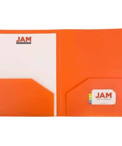 JAM PAPER Heavy Duty Plastic 2 Pocket Extra Tough School Folders - Assorted Primary Colors - 6/Pack 15 41ND9IWa4aS