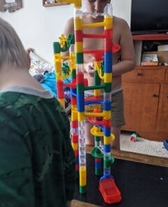 Marble Run: 123 Piece Set (103 Durable Pieces and 20 Marbles) Exclusively at MINDWARE! 29 41NQkCCGEML