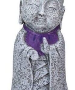 Alternative view of Ksitigarbha Jizo Ojizo Sama Japanese Figure, Purple