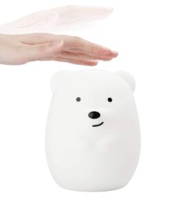 Lumipets Animal Kids Silicone Nursery Light for Baby and Toddler, Squishy Night Light for Kids Room, Animal Night Lights for Girls and Boys, Kawaii Lamp, Cute Lamps for Bedroom (Bear) Bear 27 41NUwMEKtcS