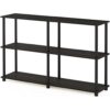 Furinno Turn-N-Tube 3-Tier Double Size Storage Display Rack, Espresso/Black, Plastic Pole 2 x 2 32 41NfJdW8pGL