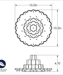 Nordic Ware 50008 Tiered Cake Pop Display Stand, Holds 37 pieces, White 24 41NgPALWAtL