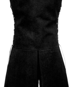 Alternative view of Pexlaxy Men's Medieval Sleeveless Waistcoats Costume Renaissance Victorian Waistcoats Vests Medium Black