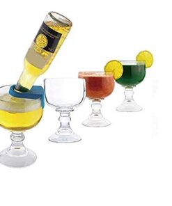 Chefcaptain Schooner Beer Glass - 21.5 Oz Extra Large Goblet Crystal Style ZERO LEAD Shrimp Cocktail, Coronaritas, Margaritas 4 PACK Classic 21.5 OZ 33 41NypkqyQL