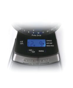 Cuisinart Programmable Conical Burr Mill, Stainless Steel, COMPACT Programmable Grinder 26 41O3C5PzNbL