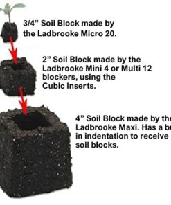 Ladbrooke Genuine Soil Block Maker - Mini 4 Hand Held - Most Popular Soil Blocking Tool, Made in England 28 41OIYOe8UuL