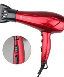 JINRI Professional Blow Dryer Ionic with Styling Concentrator Nozzle and Cold Shot Button 2 Speeds 3 Heat Settings CETL Certified Hair Dryer,1875W,Red 10 41OUStfHeL