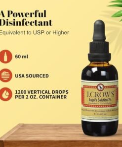 J.CROW'S® Lugol's Solution of Iodine 2% 2oz Unflavored 2 Ounce (Pack of 1) 23 41OWlmuMKjL