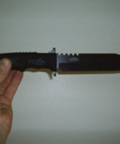 MTECH USA MT-086 Fixed Blade Hunting Knife, Black Straight Edge Blade, Black Handle, 12-1/4-Inch Overall, Black Blade 51 41Ob5cxv57L