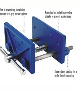 IRWIN Woodworking Vise, 6-1/2-Inch (226361) Silver/Blue 45 41Ofm5Ik0 L