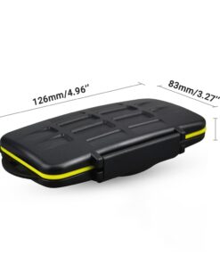 JJC Deluxe 7 Slots XQD Cfexpress Type-B SD SDXC SDHC Memory Card Case Carrying Storage Holder for 3 XQD/Cfexpress Type-B and 4 SD, Travel-Friendly Case with Water-Resistant & Shockproof Protection 3 XQD & 4 SD 9 41OuVbDH9vL