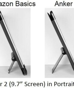 Amazon Basics Multi-Angle Portable Stand for iPad Tablet, E-reader and Phone - Black 62 41P1rMTplL