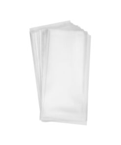 200 Clear Treat Bags 5x11 with Twist Ties 6 Mix Colors - 1.4mils Thickness OPP Plastic Poly Gift Bags (5'' x 11'') 5'' x 11'' 7 41PLYigEwIL