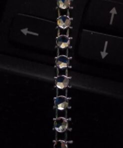 Royal Imports Diamond Sparkling Rhinestone Bling Wrap Ribbon Bulk DIY Roll - Event Decorations, Wedding Cake, Bridal/Baby Shower, Birthday, Arts & Crafts, Party Decorations - 30 Ft - 1 Roll - Silver 1 Roll (24-Rows) 57 41PLzq5kjoL