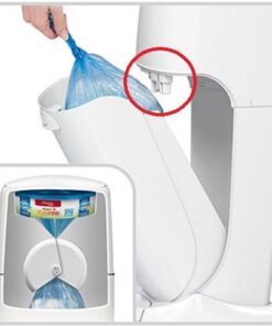 Playtex Diaper Genie Complete Diaper Pail with Odor Lock Technology, White 28 41PPCItXsiL