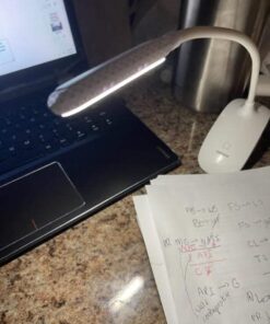 Raniaco Led Clip Reading Book Light Daylight 16 LEDs USB Rechargeable Reading Lamp-3 Brightness,Touch Switch Bedside Book Light with Good Eye Protection Brightness (White) 39 41PR9MyW2gL