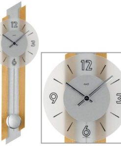 AMS Uhrenfabrik Clock, Silver, 62 x 7 x 293 cm 6 41QJr xyNML