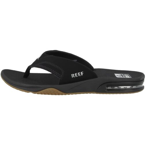 Reef Men's Fanning Flip-Flop 10 Black/Silver