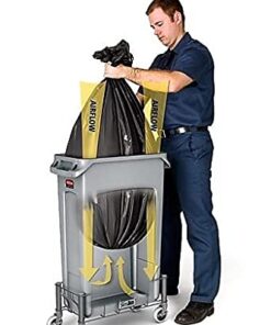 Rubbermaid Commercial Products Slim Jim Plastic Rectangular Trash/Garbage Can with Venting Channels, 23 Gallon, Gray (FG354060GRAY) 1 20 41QaF9ZkjSS