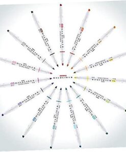 Zebra Pen Mildliner Double Ended Highlighter Set, Broad and Fine Point Tips, Assorted Ink Colors, 15-Pack 34 41QckA7isoL