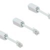 ECore Cables Telephone Cord Detangler - Extended Rotating - White - 3 Pack 50 41RK1AGPjiL