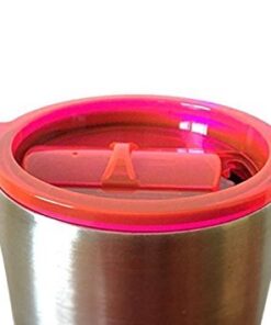 LTG Set of 2 Replacement Splash Proof Sliding Lids for 30oz Steel Tumblers Fits Most 30oz Tumblers. Steel Straws Bonus. Pink, Blue or Green YETI style Lids. 6 41RKkEmWFlL