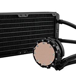 CORSAIR Hydro Series H105 AIO Liquid CPU Cooler, 240mm Thick Radiator, Dual 120mm PWM Fans 25 41Rg71dkbbL