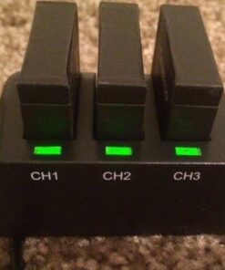 Smatree Battery (3 Pack) and 3-Channel Charger Compatible for Gopro Hero 4 (NOT for Hero 5) 41 41RilxcAmHL