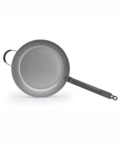de Buyer MINERAL B Carbon Steel Fry Pan - 14” - Ideal for Searing, Sauteing & Reheating - Naturally Nonstick - Made in France 14" 16 41S0raN3sIL