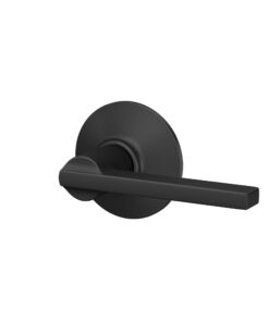 Schlage F10 V LAT 622 Latitude Door Lever, Hall & Closet Passage Lock, Matte Black Standard 23 41S8aCET0cL