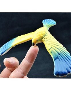 3 Pcs Cute Balancing Bird With Clear Triangle Stand (Colors May Vary) By C&H Solutions® 16 41SFYKTfntL