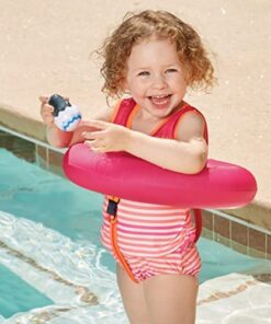 Alternative view of SwimSchool TOT Swim Trainer Vests for Toddlers Ages 2-4 – Boys/Girls – Multiple Colors/Styles – Learn to Swim Pool Floaties TOT Swim Trainer, Red/Berry