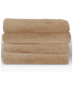 Alternative view of Sunbeam Velvet Plush Electric Heated Throw Blanket with 3-Heat Settings, Mushroom Beige