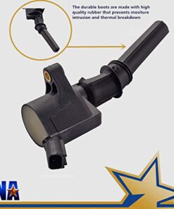 ENA Set of 8 Curved Boot Ignition Coil Pack Compatible with Ford Lincoln Mercury 4.6L 5.4L V8 Replacement for DG508 C1454 C1417 FD503 1L2U12029AA I2LU-12A388-AA C1417 DG473 DG481 DG491 29 41SmDgBLgJL