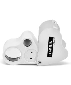 Alternative view of Formline LED Illuminated Jewelers Loupe/Trichome Scope (60x + 30x Lens) - Magnifier Made for Gardening, Jewelry, Antiques, Coins, Rocks, Stamps, Hobbies, Watches, Photos and Science (White/Silver) White