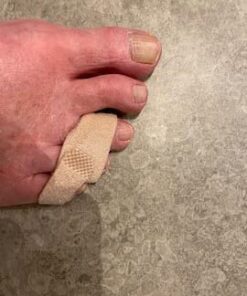 ZenToes Reusable Fabric Buddy Wraps for Broken Toes, Hammertoe Straightener, 4 Count (Beige) Beige 34 41SuPohjqHL