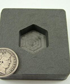 1 oz Gold Hexagon High Density Graphite Mold 1/2 oz Silver Bar Ingot Copper 6 41TFjcmMeEL