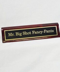 Mr. Big Shot Fancy Pants Desk Plate | Perfect Funny Gift for Boss 7 41TI83l9aHL
