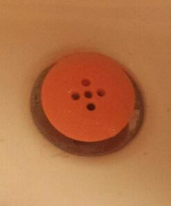 TubShroom Tub Hair Catcher Protector, Fits 1.5" - 1.75" Drain, Orange 31 41UMLs2a3L