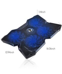 Alternative view of Tree New Bee High Performance Gaming Laptop Cooling Pad for 15.6-17-Inch Laptops with (4 Fans) Four 120mm Fans at 1200 RPM, Black (TNB-K0025) K25 with 4 Fans