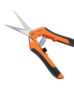 VIVOSUN 6.5 Inch Gardening Scissors Hand Pruner Pruning Shear with Straight Stainless Steel Blades Orange 1-Pack Straight Blade 35 41V0a3SRRkL