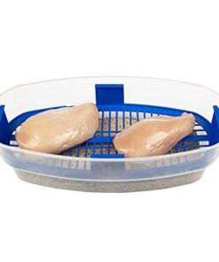 COOK'S CHOICE XL Original Better Breader Batter Bowl- All-in-One Mess Free Breading Station Tray for at Home or On-the-Go - Pour in Seasoning, Add Meat or Vegetables of Choice, & Just Shake 27 41V70Q2B 9S 2