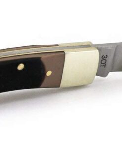 Old Timer 3OT Bearhead Traditional Lockback Pocket Knife with 2.2in High Carbon Stainless Steel Blade, Sawcut Handle, and Convenient Small Size for EDC, Whittling, Camping, Hunting, and Outdoors 11 41VEANFgP8L