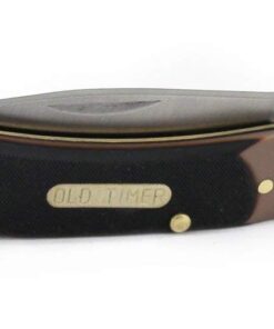 Old Timer 3OT Bearhead Traditional Lockback Pocket Knife with 2.2in High Carbon Stainless Steel Blade, Sawcut Handle, and Convenient Small Size for EDC, Whittling, Camping, Hunting, and Outdoors 12 41VY4mgxvXL